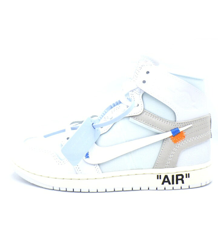 ナイキ NKE × ヴァージルアブローアーカイブ Virgil Abloh Archive 【 AIR JORDAN 1 RETRO HIGH OG ALASKA AA3834 100 】 エア ジョーダン 1 ハイ アラスカ スニーカー ホワイト サイズ26cm 52896 【中古】