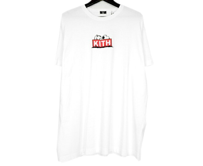キス Kith × ピーナッツドッグハウス Peanuts Doghouse 【 KHM033385-101 】 プリント ロングスリーブ 長袖 カットソー ホワイト サイズL s6625 【中古】