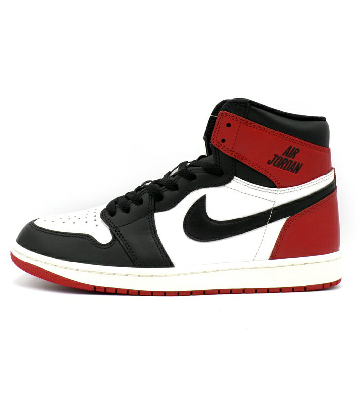 ナイキ NIKE 【 AIR JORDAN 1 RETRO HIGH OG BLACK TOE REIMAGINED DZ5485 106 】 エア ジョーダン 1 ハイ OG ブラック トゥ つま黒 リイマジンド スニーカー　ホワイト×ブラック×レッド　サイズ28cm　f32610【中古】