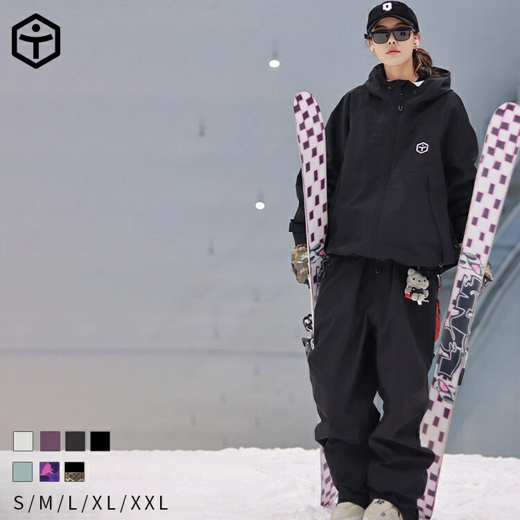 【TaoTech】25-26 ジップアップ シェルジャケット 3L 3L軽量防護素材 スキー スノーボード ウェア ジャ..