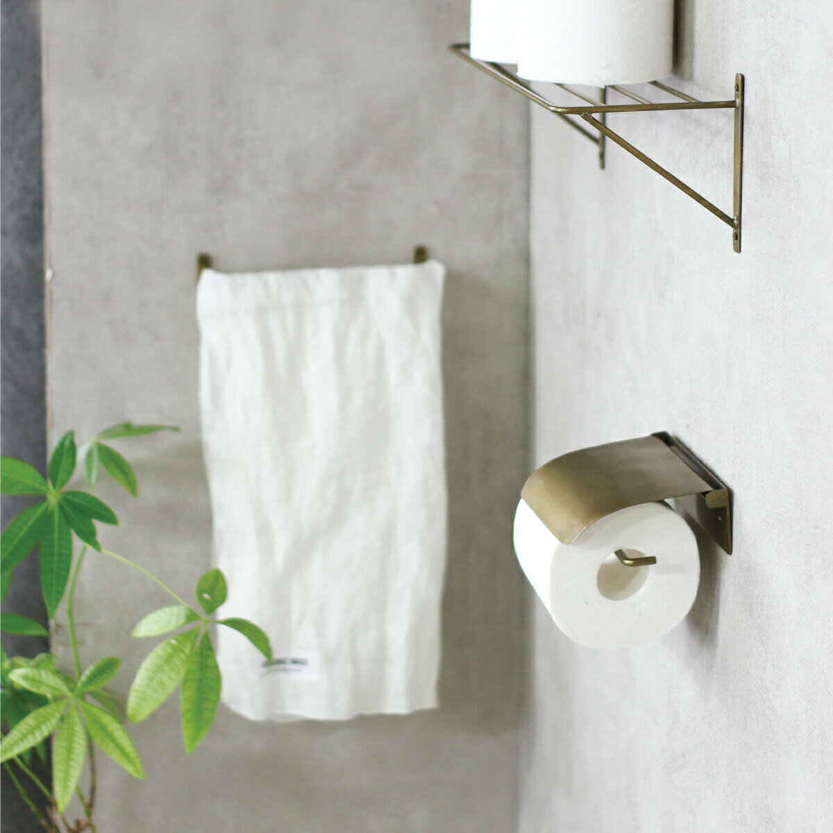 【クーポン配布中】トイレットペーパー ホルダー クレエ Creer 91950005 91950006 アイアンペーパーホルダー ブラックゴールド 鉄 アイアン ホルダー シンプル おしゃれ シック インダストリアル インテリア雑貨 インテリア 収納 アンティーク ヴィンテージ