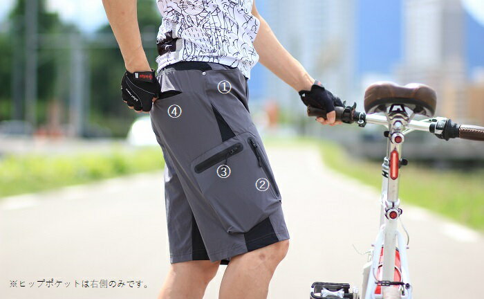 【送料無料】サイクルパンツ 軽量・快適アウトドアショーツ『モンタナ』4カラー マウンテンバイクにおすすめ サイズ交換可 /650サイクルウェア ハイキング アウトドア 自転車 ウェア ウエア おしゃれ  オシャレ プレゼント 贈り物