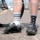 サイクルソックス Dot＆Stripe Monotone Socks ドットアンドストライプ モノトーンソックス サイクリングソックス ロードバイク 自転車 サイクリング フリーサイズ ユニセックス スポーツソッ…