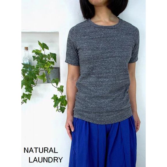 5％OFFクーポン配布中 【追跡メール便OK】 NATURAL LAUNDRY ナチュラルランドリー オールドコット天竺 半袖Tシャツ