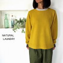 5％OFFクーポン配布中 ★SALE商品★ NATURAL LAUNDRY ナチュラルランドリー ラムパネル クルーネックプルオーバー 7235K-008 