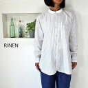 5%OFFクーポン配布中 RINEN リネン 40/1オーガニックブロードストライプ クレリックスタンドカラーシャツ R37502【SMTB-ms】(4)