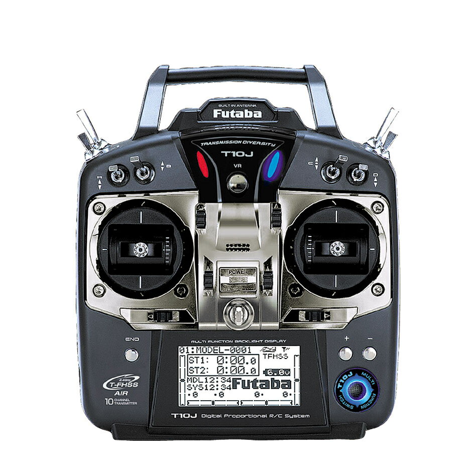 フタバ 10J （10ch-2.4GHz T-FHSS AIRモデル）飛行機用TRセット (モード1) 0000671-3 受信機R3008SB付属 双葉電子工業 ラジコン飛行機プロポセット