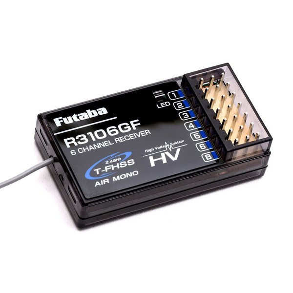 FUTABA R3106GF-T-FHSS AIR-2.4GHz（テレメトリー非対応）T6L標準 2.4GHz 6chレシーバー