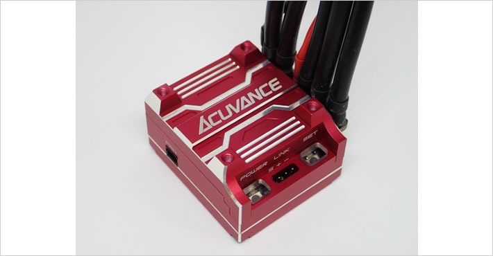 ACUVANCE XARVIS XX（ジャービス・ダブルエックス）レッド　RCカー用ブラシレスアンプ 60641