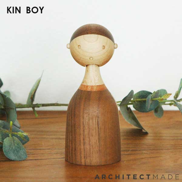 KIN BOY(男の子） H11.2cm ARCHITECTMADE(アーキテクトメイド)デンマーク 木製オブジェ・置物・北欧オブジェ