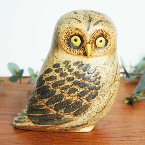 Lisa Larson(リサ ラーソン) OWL フクロウ 北欧オブジェ 置物 スウェーデン 北欧雑貨 おしゃれ かわいい