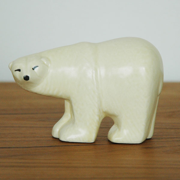 Lisa Larson(リサラーソン)Polar Bear(シロクマ）・ミニサイズ/スウェーデン北欧オブジェ/置物【送料無料】【HLS_DU】【RCP】