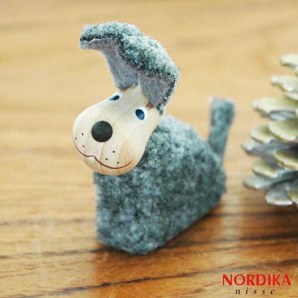 イヌ NORDIKA Nisse(ノルディカニッセ）ハンドメイド木製オブジェ