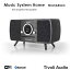 Music System Home(ミュージックシステム　ホーム）スマートHi-Fiシステム ブラック×ブラック ラジオ/Tivoli Audio(チボリオーディオ)