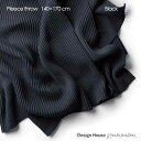 Pleece Throw(プリース・スロー）ブラック ひざ掛け140×170cm DESIGN HOUSE stockholm(デザインハウス ストックホルム)北欧デザイン