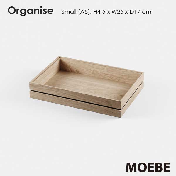 MOEBE ムーベ Organise オーガナイズ Sサイズ 収納トレイ 整理箱 オーク デンマーク 北欧インテリア