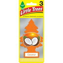 リトルツリー 3枚セット 芳香剤 ココナッツ アメリカ芳香剤 車 吊り下げ AirFreshener カーフレッシュナー CarFreshener かわいい ア...