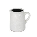 ダルトン(Dulton) GLAZED JUG WHITE グレイズド ジャグ ラウンド ポット レトロ 可愛い かわいい おしゃれ インテリア ナチュラル