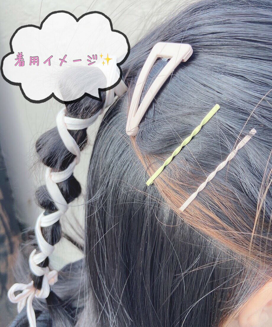 ヘアピン Cute Set PFG-030 セット ヘアアレンジ ヘアアクセサリー アクセサリー ヘアクリップ おしゃれ かわいい パステル パッチン留め 三角 おおきい 差し色 子供 大人 女性 女の子 カジュアル デイリー プレゼント 3