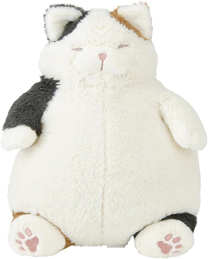 Rakuten - ねこ肯定感 抱きまくらM みけねこのさんま　(全長約26cm)かわいい 猫 抱きまくら ぬいぐるみ 猫グッズ