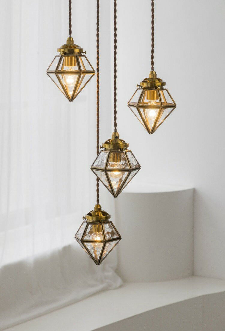 Pedra ペドラ ペンダントライト 照明 インターフォルム おしゃれ クリア ダイニング 寝室 天井照明 LED対応 インテリア ライト シンプル 一人暮らし 寝室 間接照明 ナチュラル シンプル リビング モノトーン ヴィンテージ　マーブル模様 LT-4366 LT-4367 LT-4368のサムネイル