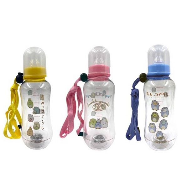 すみっコぐらし 光る哺乳瓶ボトル 3個セット 約400ml 底面部 ライト内蔵 光るボトル ドリンク ボトル 容器 おもちゃ 保育園 幼稚園 お祭り 景品 かわいい キャラクター キャラクターグッズ