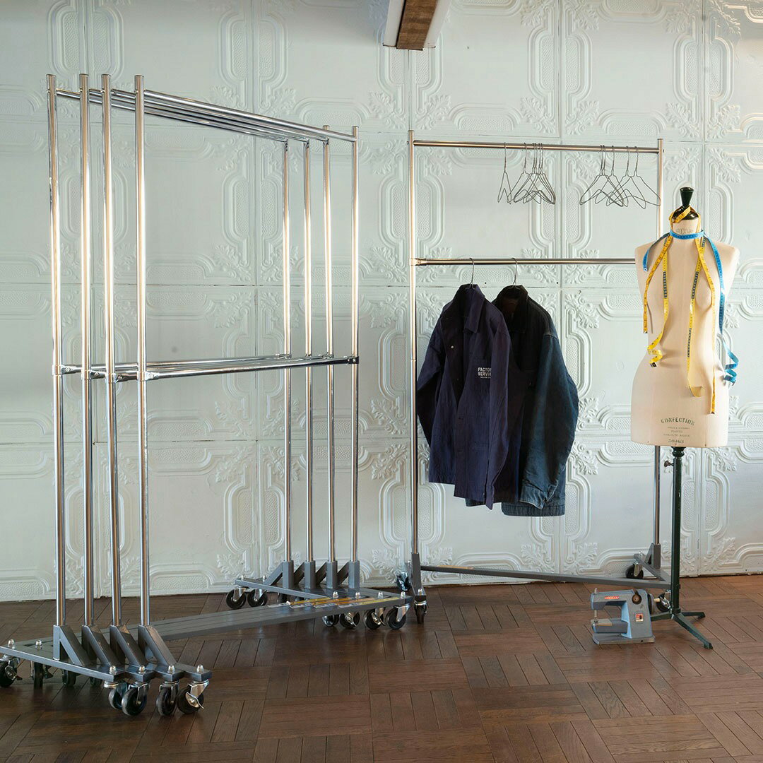 ダルトン(Dulton) 洋服掛け Z ラック グレー 高さ1800×幅1000×奥行505mm 組立式 Z RACK GRAY H20-0185GY