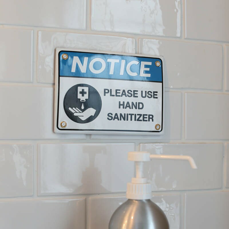 LittleLanai㤨DULTON ENAMELED NOTICE SIGN HAND SANITIZER ʥ Ρƥ  졼 ꥫ ơ  ߥåɥ꡼ ȥ ȥǥפβǤʤ880ߤˤʤޤ