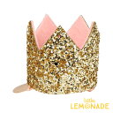 【Meri Meri メリメリ】ヘアクリップ ゴールドグリッター クラウン MINI GLITTERED CROWN HAIR SLIDE (171865) ヘ...