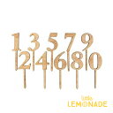 木製 数字9 ケーキトッパー【Alexis Mattox Design】【テーブルナンバー ケーキ用飾り 誕生日 cake topper table numbe...