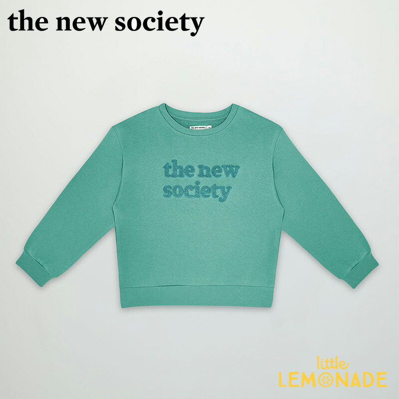 【The New Society】 SWEATER 【6歳/10歳】AQUA スウェット トレーナー アクア ロゴ入り長袖 子供服 スペイン インポート ユニセックス 春夏 21SS リトルレモネード アパレル SALE 24SALE