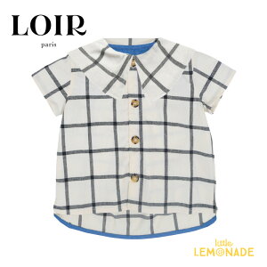 LOIRShirt Lorette12/24/36 Large Checks Ⱦµ ֥饦  ȥåץ դ Ⱦµ å ۥ磻 ٥ӡ ե 顼 ѥ  ֤ Ҷ λ  ȥ͡ ٥ӡ ѥ SS24 YKZ