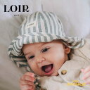 楽天リトルレモネード楽天市場店【LOIR】Bob Toscane【12-18か月/24-36か月】Green Large Stripes 帽子 ハット 日よけ帽子 日よけ 日焼け対策 ベビー フランス ストライプ パリ ロワール 赤ちゃん 子供 女の子 おしゃれ リトルレモネード ベビー服 アパレル SS24 YKZ