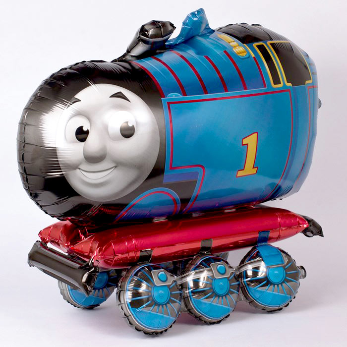 【自立型 特大フィルム風船】 エアウォーカー きかんしゃトーマス ガス無し【Thomas the Tank Engine トーマス パーティー バルーンデコレーション】【メール便可】 バースデイ ギフト 飾り付け 男の子 誕生日 バルーン あす楽 リトルレモネード