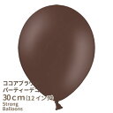 【ゴム風船】ココアブラウン【1枚 ばら売り アースカラー】12インチ 【誕生日 バルーン 大人 風船 飾り balloon ナチュラル ベーシック】ココア【メール便可】リトルレモネード