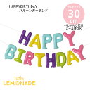HAPPY BIRTHDAY バルーン ガーランド 【ぺしゃんこでお届け】 マルチカラー 文字 風船 バナー DIY 誕生日 バースデー 装飾 飾り 飾りつけ ...