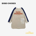 【BOBO CHOSES】 Good Morning fleece dress 【 6-7歳】 221AC092 TALKING BOBO 長袖 ワンピース 子供服 ボボショーズ 21AW リトルレモネード アパレル SALE