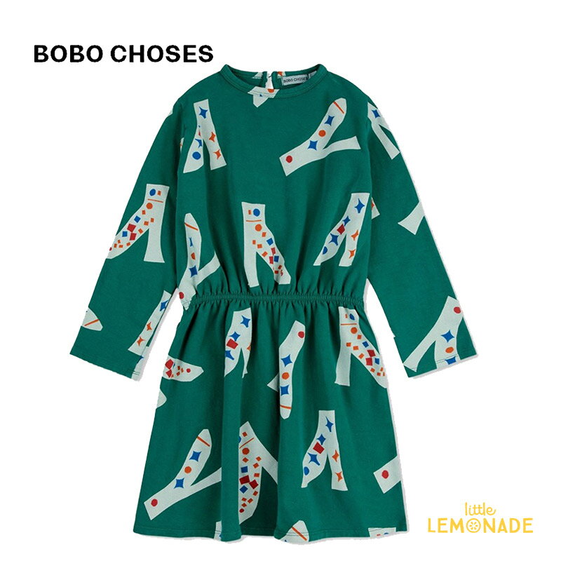 【BOBO CHOSES】 Magic Shoes all over dress 【2-3歳・4-5歳】(B224AC109) マジックシューズ ワンピース 長...
