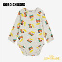 BOBO CHOSES Bobo Choo Choo all over body (6か月/12か月) ボボショーズ ベビー ボディ ロンパース 電車 総柄 こども服 ベビー服 68cm/80cm 出産祝い ギフト 出産準備 リトルレモネード アパレル B225AB026 AW25 KTZ