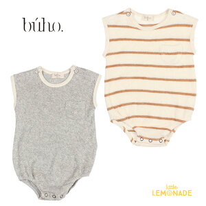 BUHO BB TERRY CLOTH ROMPER |STRIPES ECRU 6ۡ7630) ƥ꡼ ٥ӡѡ 졼 /  ȥ饤 Ĥʤ 硼ȥ꡼ ٥ӡ Ҥɤ ͢ѥ֡ ѥ ȥ͡ YKZ SS23 24SALE