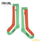 【CarlijnQ】 Watermelon - knee socks【1-2歳・2-4歳・4-6歳】 すいかデザイン ソックス (SS24-SCK113) 靴下 ベビー服 子ども服 むすめ服 WHAT I LIKE カーラインク 海外子ども服 リトルレモネード YKZ