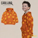 【CarlijnQ】 Happy face yellow - hoodie sweater 【86/92・98/104・110/116・122/128】 フード...