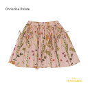 【GWセール★全品ポイント3倍】 【CHRISTINA rohde】 Skirt NO. 219 Fabric No. 1 ピンク地 小花柄 スカート【2歳/3歳】 ボトムス こども服 pale rosa floral クリスティーナ・ローデ むすめ服 海外子ども服 アパレル リトルレモネード SS23 YKZ SALE 24SALE