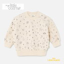 【MY LITTLE COZMO】 Cozmo plush baby sweatshirt | Stone【12か月・24か月】(SPACE243) 宇宙柄 長袖 スウェット トレーナー トップス コットン100% 海外子ども服 輸入アパレル むすめ服 むすこ服 マイリトルコズモ アパレル リトルレモネード YKZ AW23 SALE