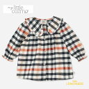 【MY LITTLE COZMO】 Plaid check baby dress 【12か月・18か月・24か月】(ABRIL233) チェック柄 ワンピース ベビードレス 襟付き リサイクルコットン 海外子ども服 輸入アパレル むすめ服 マイリトルコズモ アパレル リトルレモネード YKZ AW23 SALE