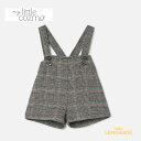 【MY LITTLE COZMO】 Glen plaid baby overalls 【12か月・18か月・24か月】(BAKER232) グレンチェック柄 ベビー オーバーオール サスペンダー付 パンツ ズボン ボトムス 海外子ども服 輸入アパレル むすめ服 むすこ服 マイリトルコズモ アパレル リトルレモネード YKZ AW23