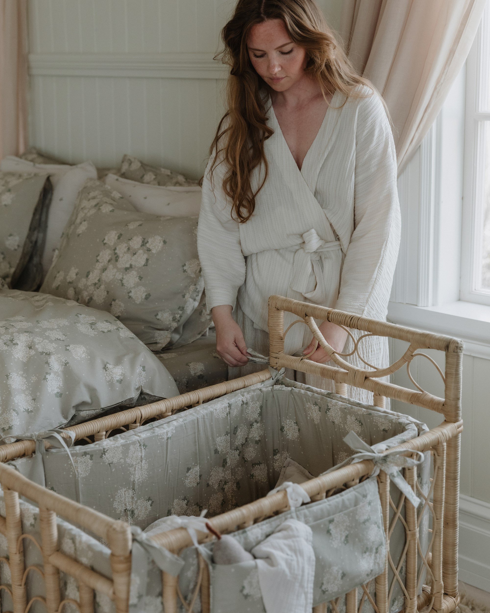 【Garbo&Friends】 Bed Pocket | Dogwood パーケール ベッドポケット ハナミズキ グレー ベビーベッド アクセサリー 出産準備 ギフト プレゼント ベビー用品 ガルボ&フレンズ リトルレモネード GF110021-3200-391GL 2