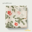 【garbo&friends】 ブランケット／ペラルゴニウム 花柄 モスリンコットン おくるみ スワドル ベビー布団 出産祝い Pelargonium Muslin Swaddle Blanket コットン100% 出産祝い ニューボーン あす楽 リトルレモネード GF212022-7000-331GL