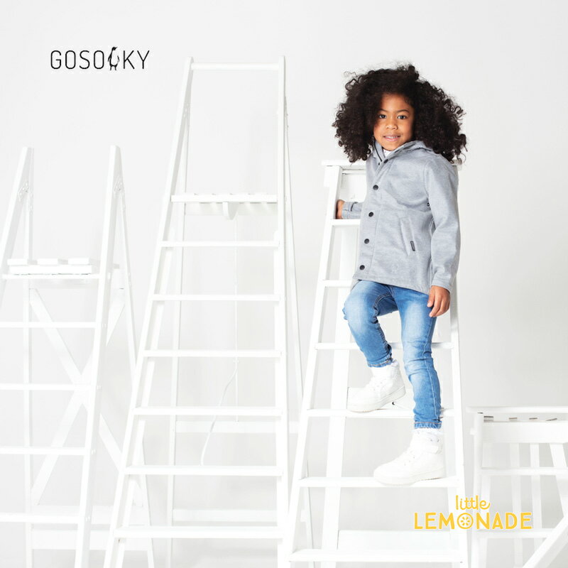 【GOSOAKY】グレー 裏起毛 防水ジャンバー 【5-6歳(110cm)】アウター 小学生 GREY HEATHER 防寒 アウター 上着 子供服 ゴーソーキー AW リトルレモネード アパレル SALE