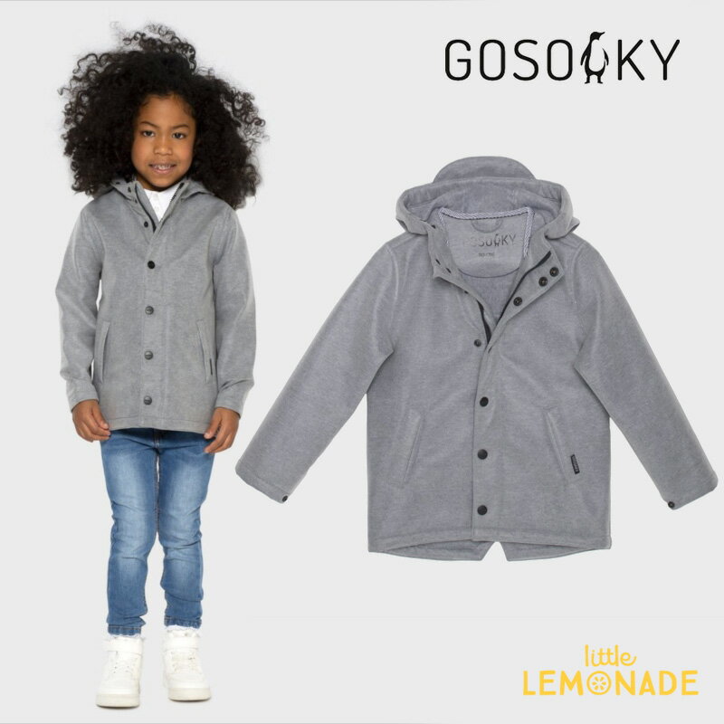 【GOSOAKY】グレー 裏起毛 防水ジャンバー 【5-6歳(110cm)】アウター 小学生 GREY HEATHER 防寒 アウター 上着 子供服 ゴーソーキー AW リトルレモネード アパレル SALE